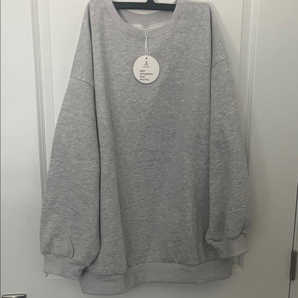 Gray Oversized Sweatshirt